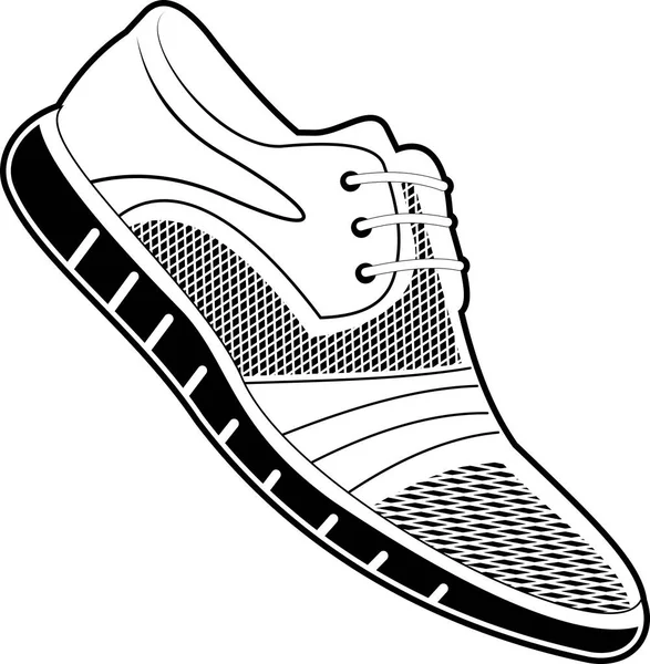 Sapato Couro Clássico Masculino Logotipo Sapatos Fundo Transparente Ilustração Vetorial — Vetor de Stock