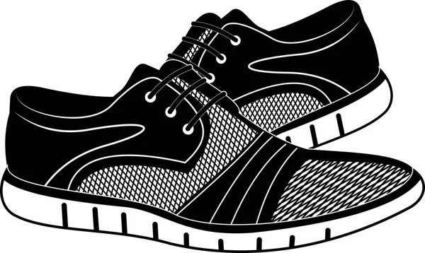 Der Klassische Lederschuh Für Männer Schuhe Logo Transparenter Hintergrund Vektorillustration — Stockvektor