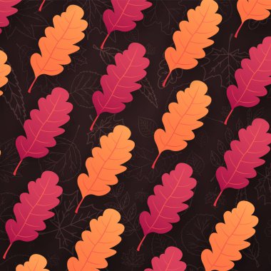 Sonbahar yaprakları satış veya promosyon posteri ve çerçeve belgesi veya web afiş alışveriş için arka plan. Vektör çizim şablonu.