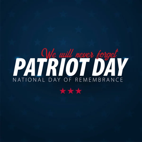 Werbung für den Patriotentag, Plakat, Banner, Vorlage mit amerikanischer Flagge. amerikanische Patrioten Tag Tapete. — Stockvektor