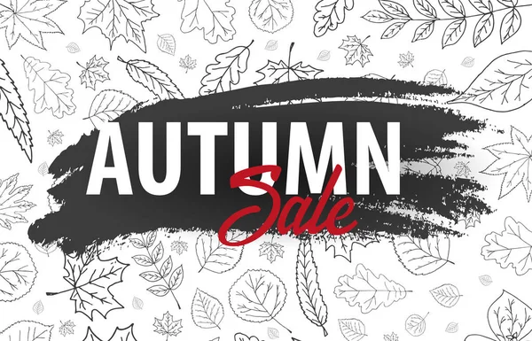 El-çizim Pumpkins ile sonbahar arka planlar. Şükran günü. Alışveriş Satış için promo poster ve çerçeve broşür, afiş web. Vektör çizim şablonu.