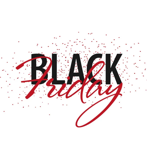 Black Friday Sale Calligraphic Banner Vector Illustration — Stock Vector
