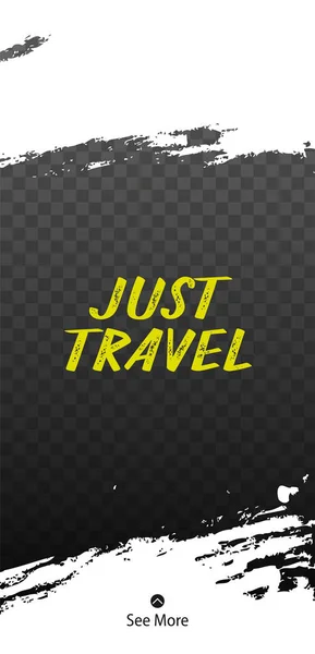 Travel Stories for Social Media. Pack for creature your unique content. — Stock Vector