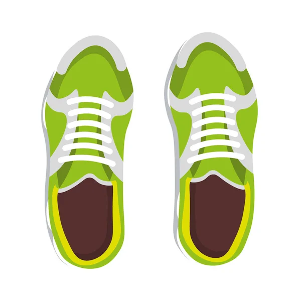 Sport sneakers. Shoes on white background. Vector illustration. — Stock Vector