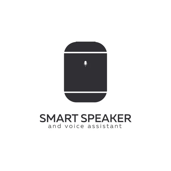 Smart Speaker Logo auf weißem Hintergrund. Smart Home. — Stockvektor