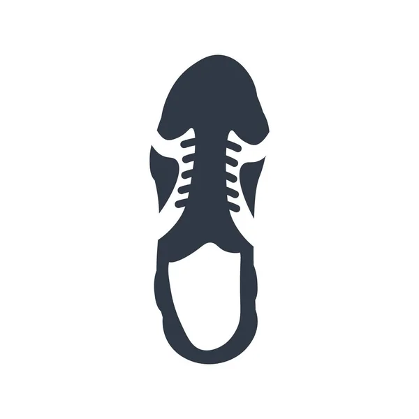 Sneakers ikona lub emblemat na białym tle. — Wektor stockowy