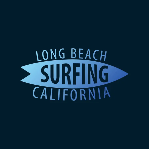 Surfa grafik och emblem för webbdesign eller skriva ut. Mallar för Surfer-logotypen. Surf Club eller butik. — Stock vektor