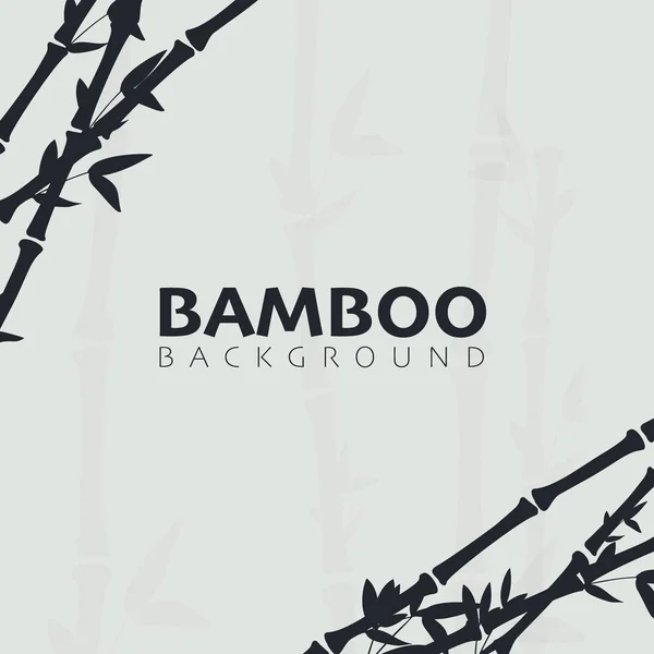 Bambuswald Hintergrund. Natur Japans oder Chinas. — Stockvektor