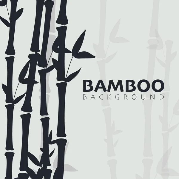 Bambu ormanı arka planı. Japonya veya Çin'in doğası. — Stok Vektör