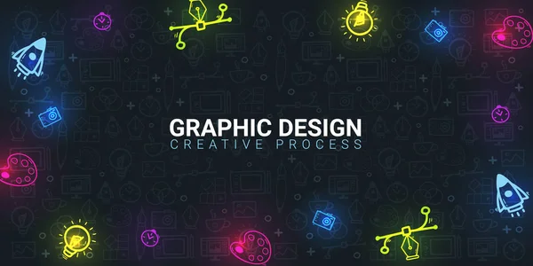 Graphisme. Arrière-plan avec éléments de conception doodle . — Image vectorielle