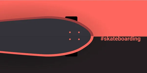 현대 스케이트 보드 삽화. 다채 로운 스케이트 보드. — 스톡 벡터
