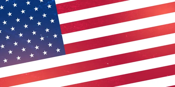 Ιστορικό με σημαία ΗΠΑ. Εικονογράφηση διανύσματος. — Διανυσματικό Αρχείο