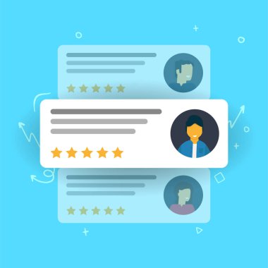 İş İçin En İyi Aday Seçme Arayüzü. Vektör illüstrasyonu.