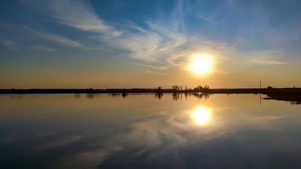 Cielo Solo Habla Del Mar Puesta Sol Hablan Genial Que — Foto de Stock