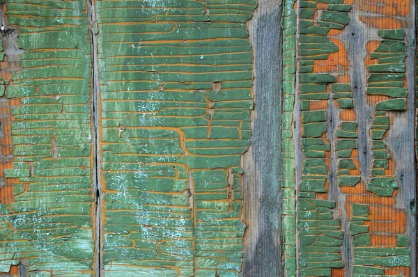 Old Painted Wood Wall Texture Grunge Background Green Shabbybackground Texture — Stock Photo, Image