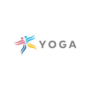 yoga vektör logosu tasarımları