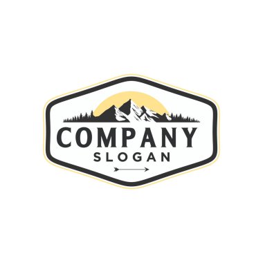 vintage dağ logosu