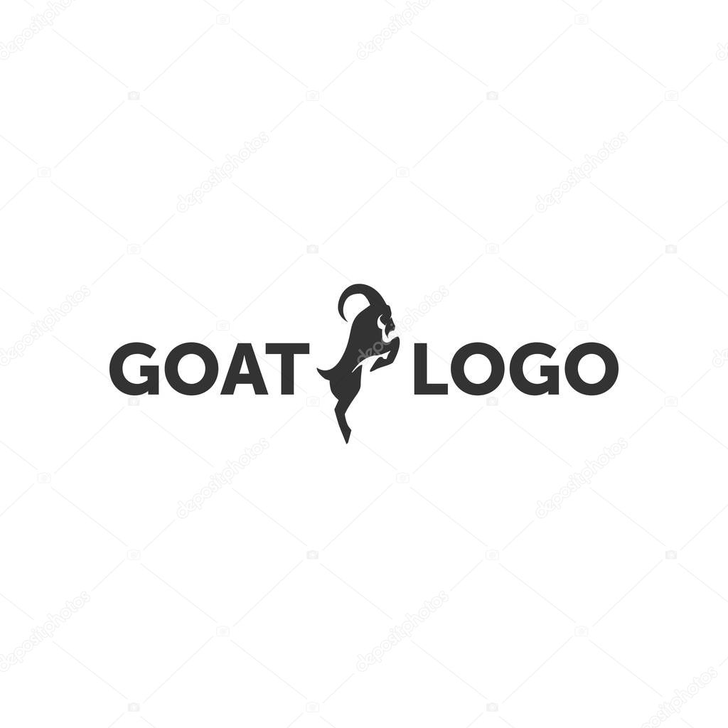Goat Simple Logo Template Design
