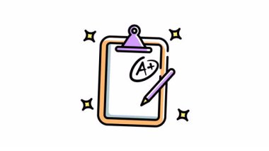 Eğitici stok görüntüleri için pano kağıtlarının kağıt animasyonu. Okul projeleri, sunumlar ve online kurslar için mükemmel..