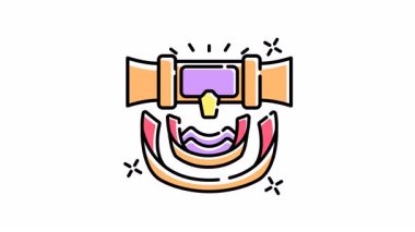 Yanıp sönen yıldızlarla çevrili bir hız treninin yer aldığı konferans salonu animasyonu. Eğitici sunumlar ve görseller için ideal.