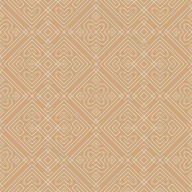 Dikişsiz geometrik desen, zarif ve tekrarlanabilen fayans