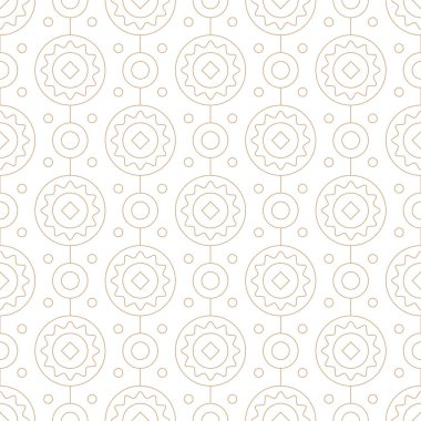 Dikişsiz geometrik desen, zarif ve tekrarlanabilen fayans