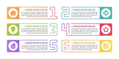 Bilgi grafik konsept tasarımı, modern ve renkli, simgeleri ile. Şablonu özelleştirmesi kolaydır. Eps 10.