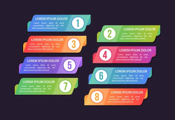 Infografisches Konzeptdesign Modern Und Farbenfroh Mit Symbolen Leicht Anpassbare Vorlage — Stockvektor