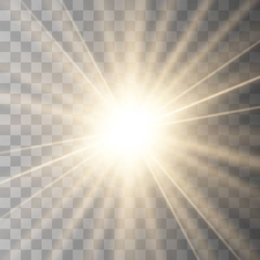 Altın parlayan ışık patlaması patlama