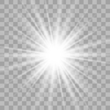 Beyaz parlayan ışık patlar.