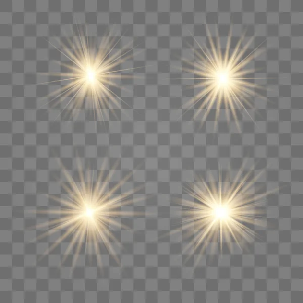 Goud Glow Light effect. — Stockvector