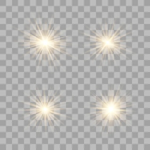 Goud Glow Light effect. — Stockvector