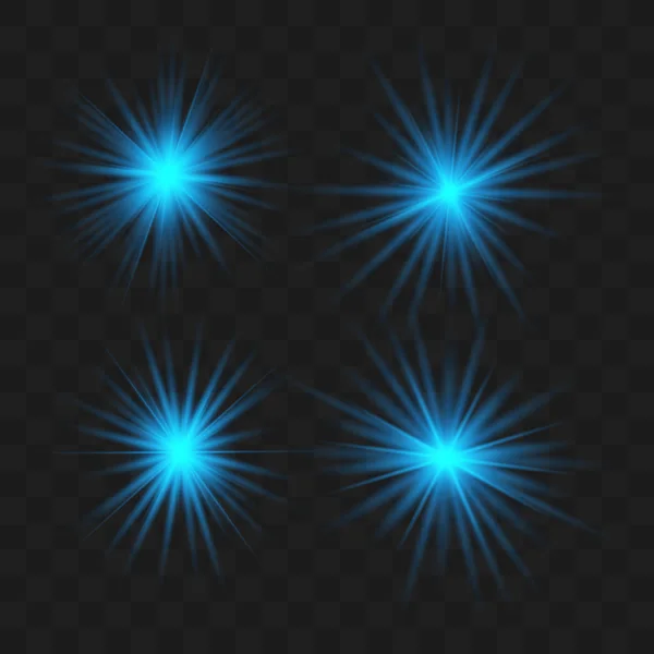 Gloeilicht effect. Kerst Flash — Stockvector