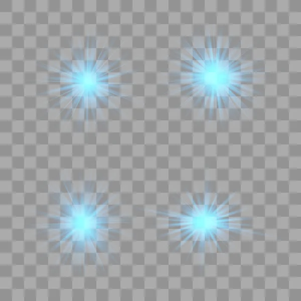 Glow light effect. Christmas flash — Stock Vector