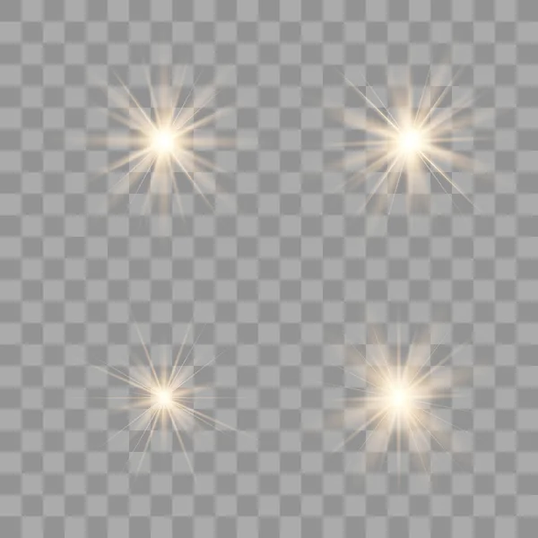 Goud Glow Light effect. — Stockvector