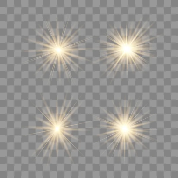 Goud Glow Light effect. — Stockvector