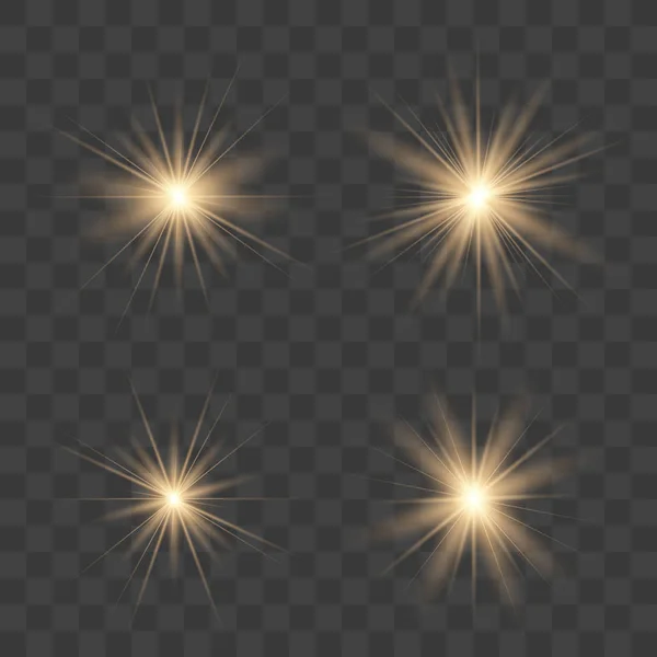 Goud Glow Light effect. — Stockvector