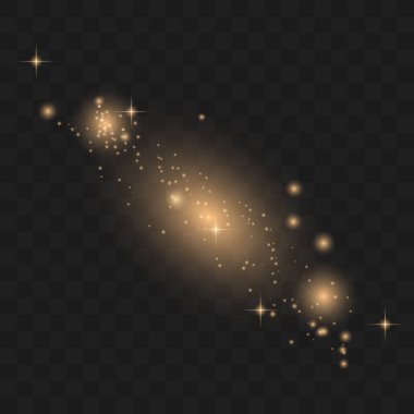 Beyaz kıvılcımlar özel ışık efekti. 