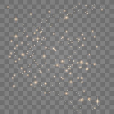 Beyaz kıvılcımlar özel ışık efekti. 