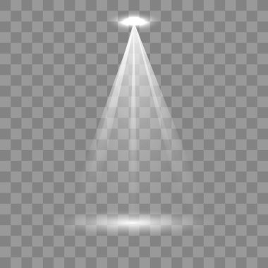 Sahne aydınlatma koleksiyonu, şeffaf etkileri.