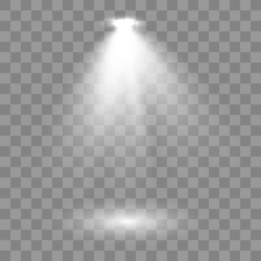 Sahne aydınlatma koleksiyonu, şeffaf etkileri.