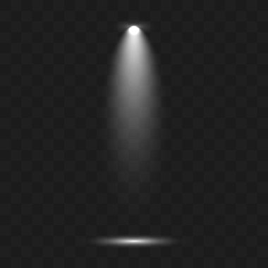 Sahne aydınlatma koleksiyonu, şeffaf etkileri.