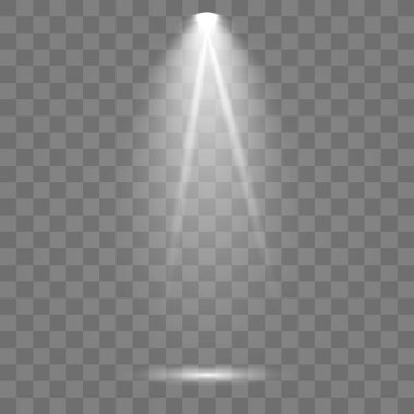 Sahne aydınlatma koleksiyonu, şeffaf etkileri.