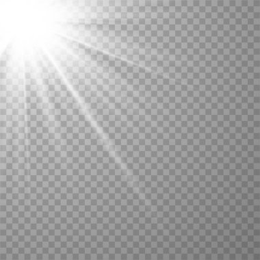 Işık parlaması özel efekt.