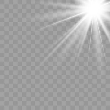 Işık parlaması özel efekt.