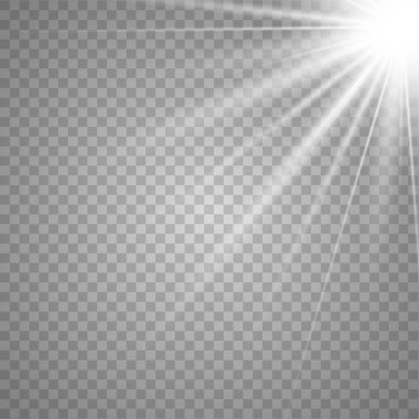 Işık parlaması özel efekt.