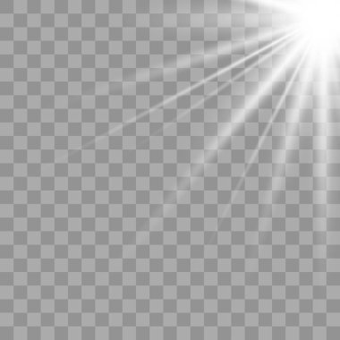 Işık parlaması özel efekt.