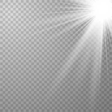 Işık parlaması özel efekt.