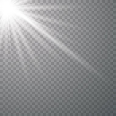 Işık parlaması özel efekt.