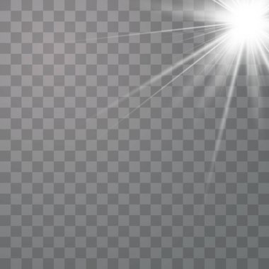 Işık parlaması özel efekt.